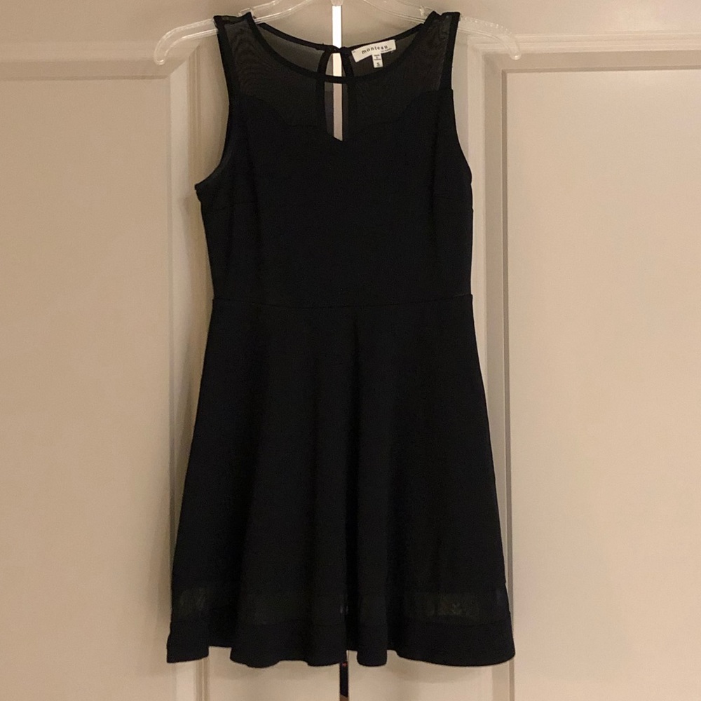 Little Black Dress with Sheer Details